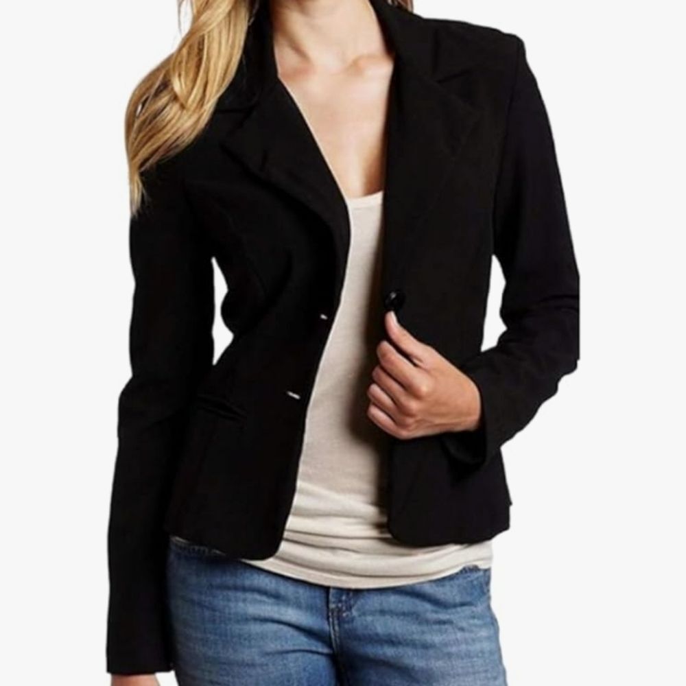 A. Byer Black Tailored Blazer Size Medium